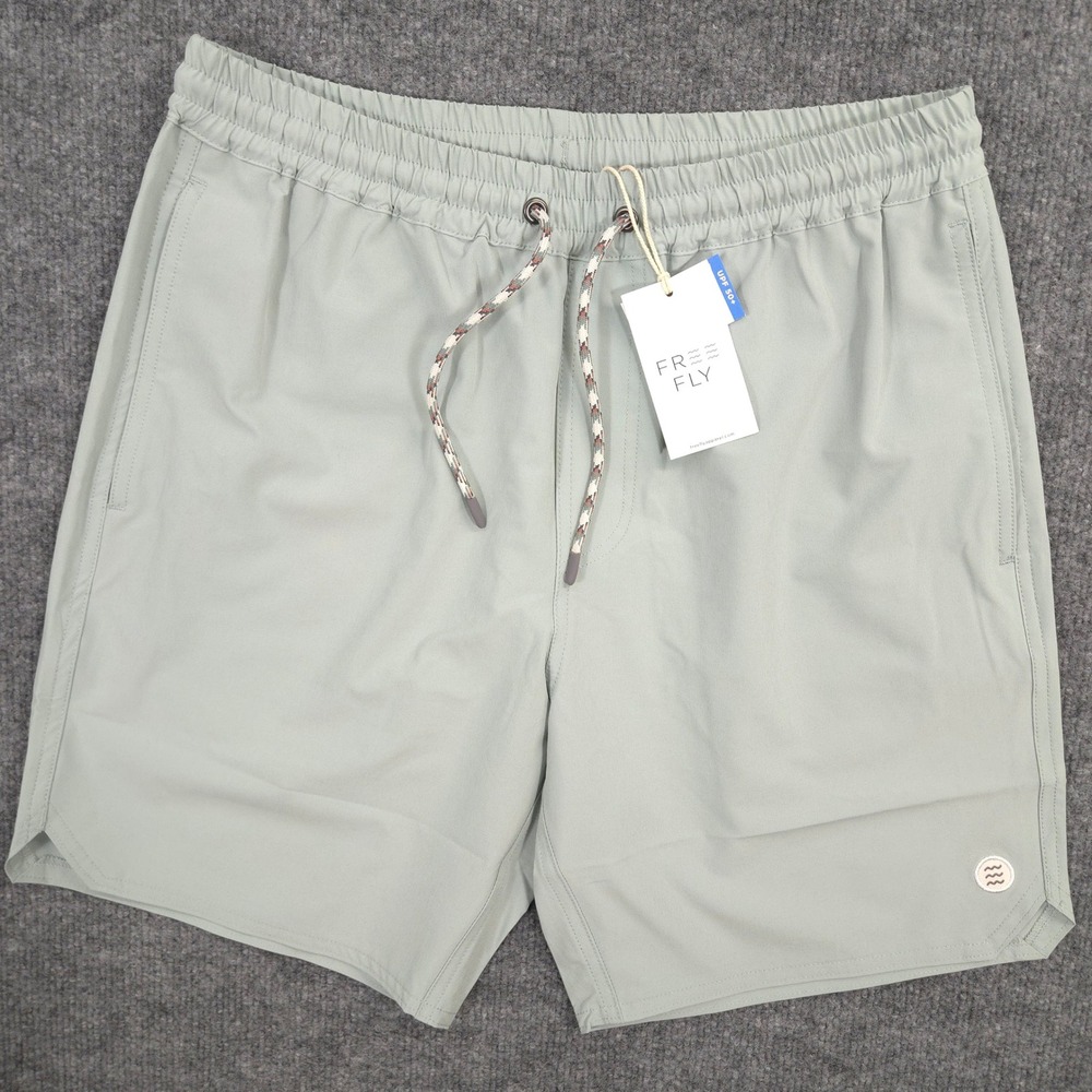 Free Fly Andros Swim Trunks Mens S Ocean Mist Performance UPF 50+ Unlined NEW
